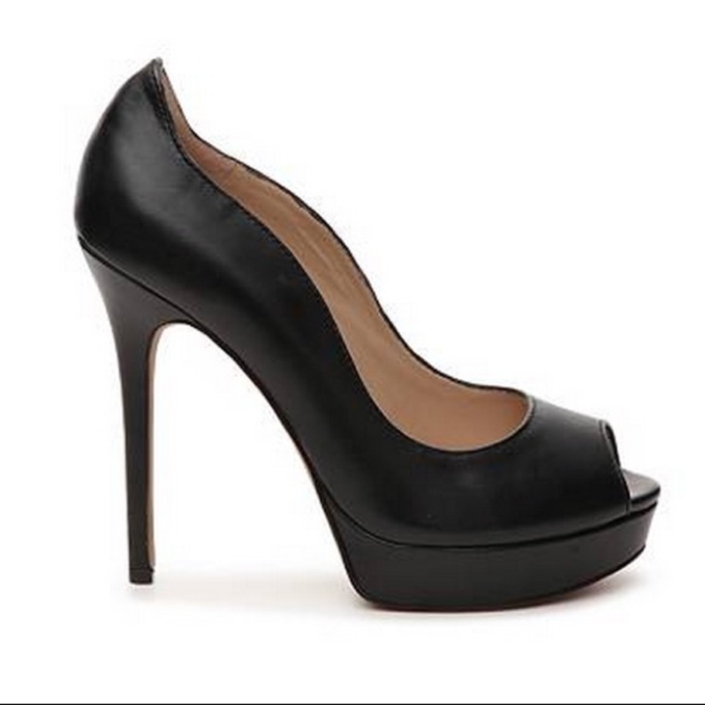Vince Camuto platform peep toe heels